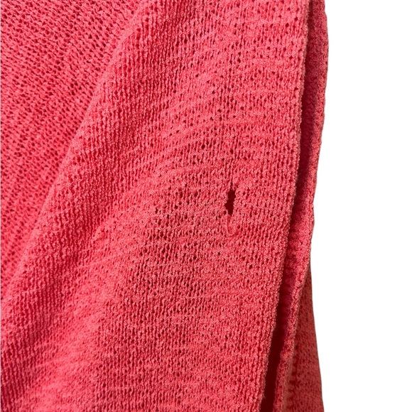 J Jill | Coverup/Poncho - one size cotton/nylon blend is stretchy - coral pink. - Picture 5 of 7